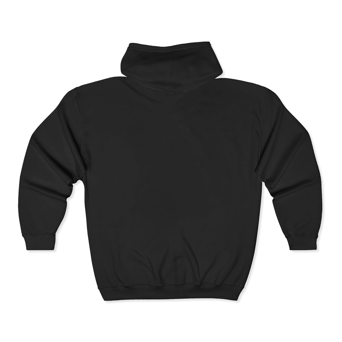 Full-Zip Hoodie — Vintage Compass Crest Chest Emblem