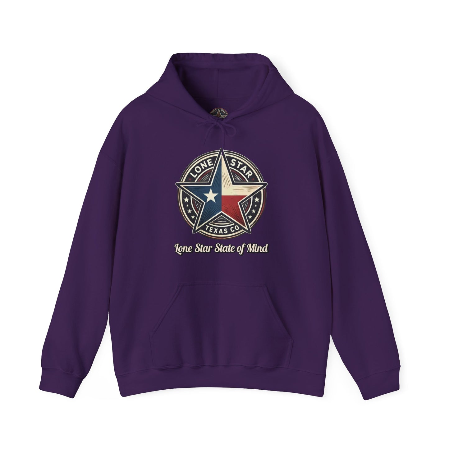 Texas Lone Star Hoodie - Vintage Lone Star State Emblem Sweatshirt