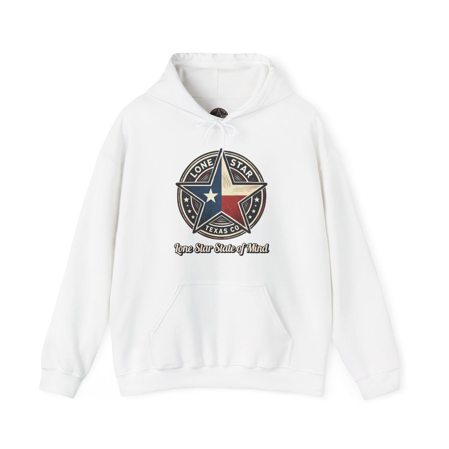 Texas Lone Star Hoodie - Vintage Lone Star State Emblem Sweatshirt