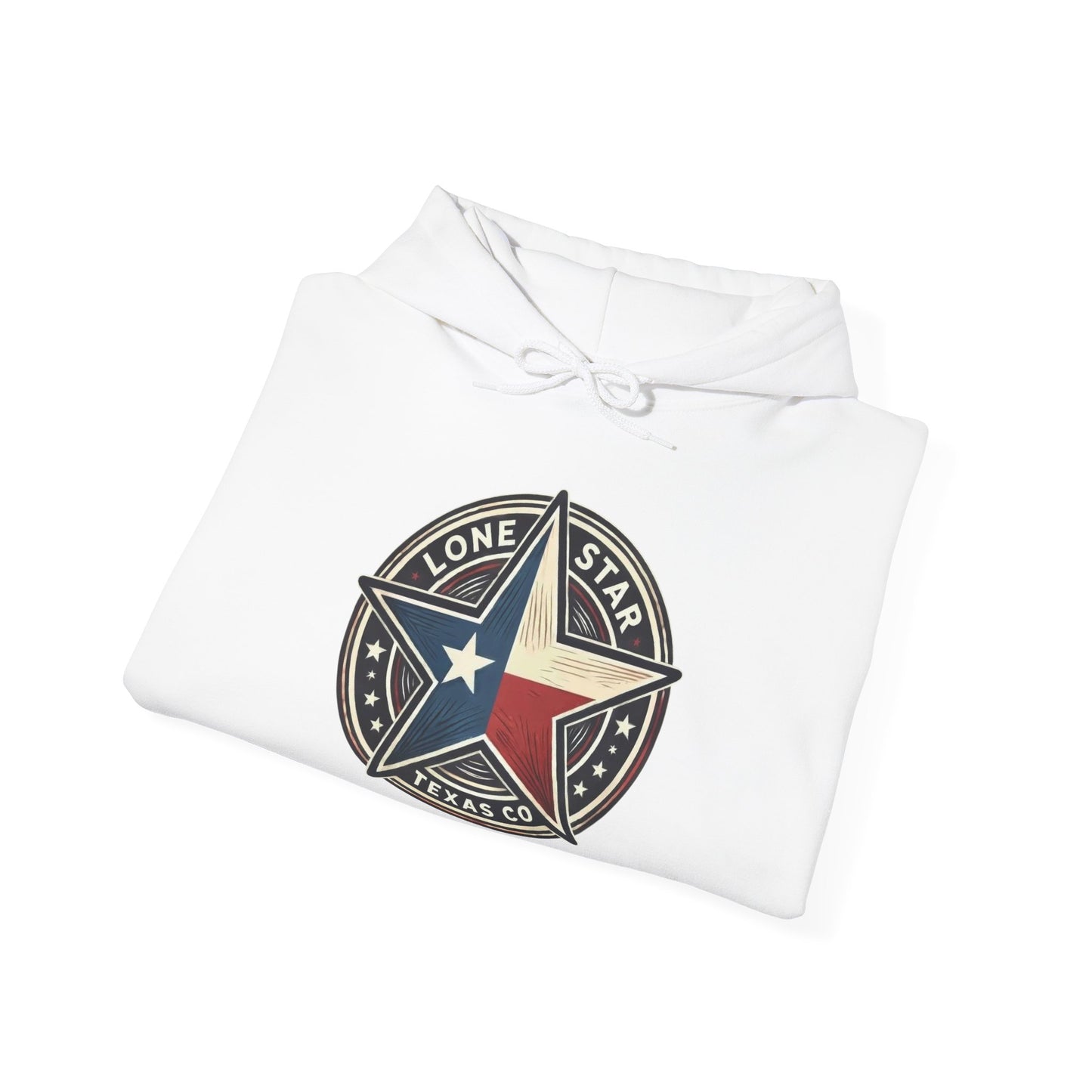 Texas Lone Star Hoodie - Vintage Lone Star State Emblem Sweatshirt