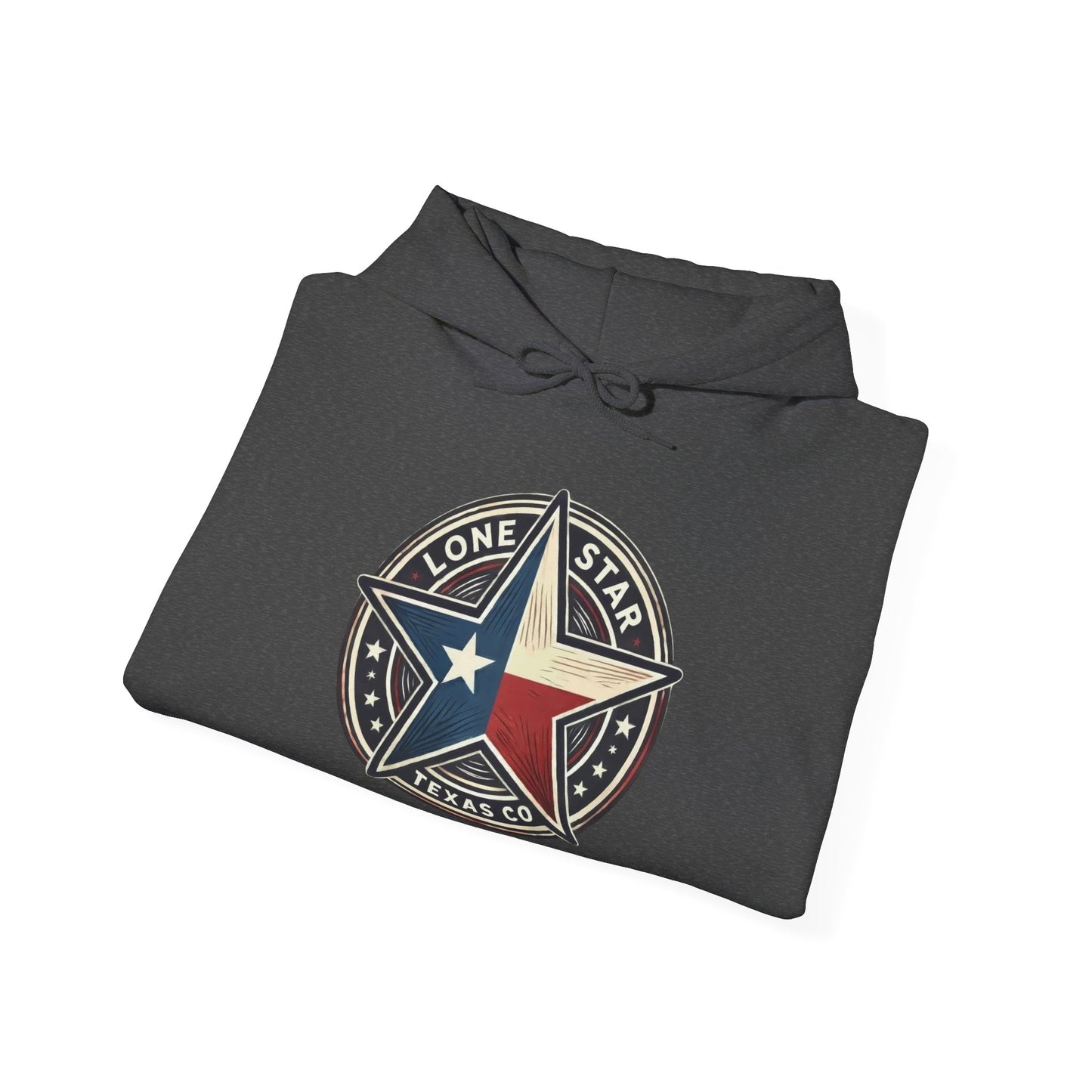 Texas Lone Star Hoodie - Vintage Lone Star State Emblem Sweatshirt