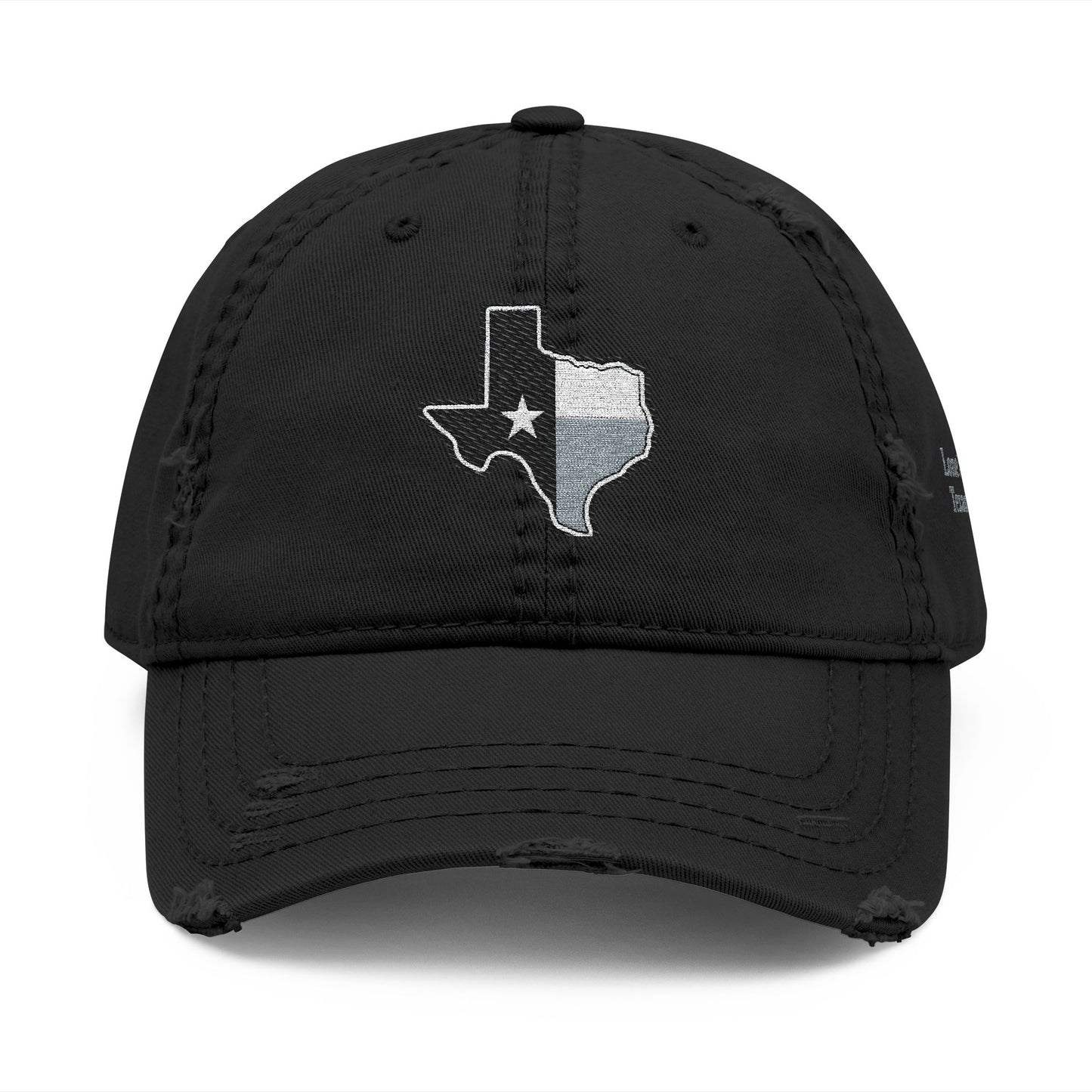 Texas Flag Distressed Hat — Embroidered Lone Star Cap