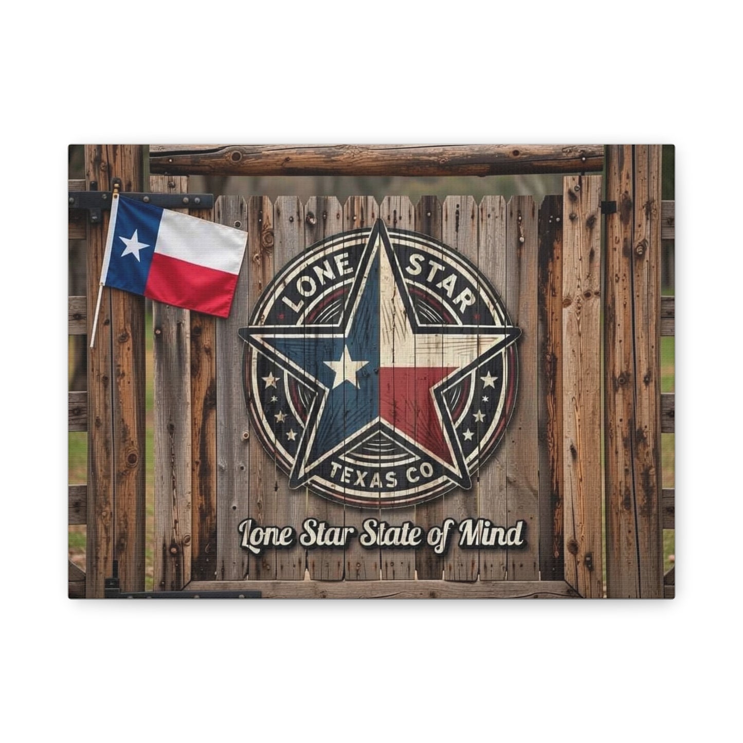 Lone Star State of Mind Matte Canvas Wall Art