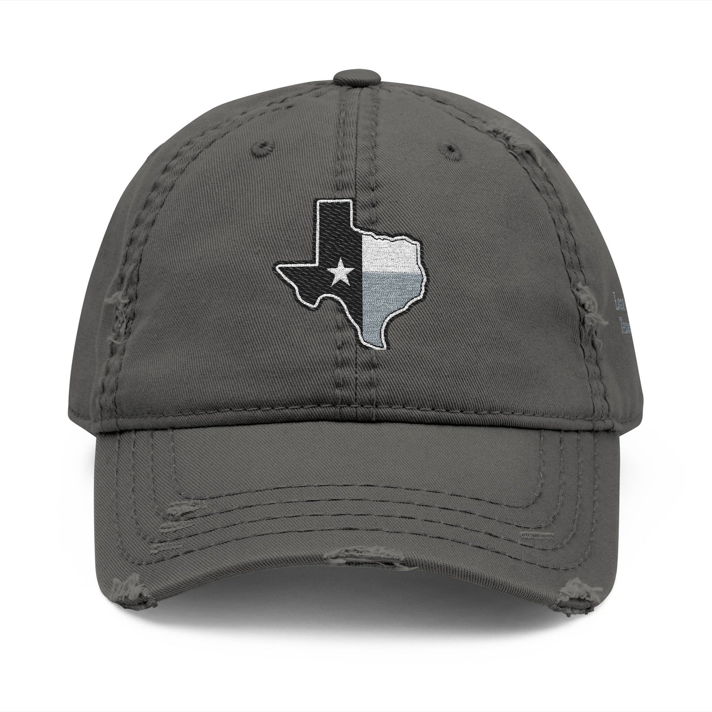 Texas Flag Distressed Hat — Embroidered Lone Star Cap