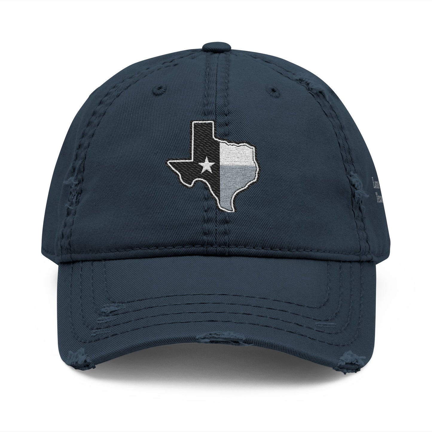 Texas Flag Distressed Hat — Embroidered Lone Star Cap