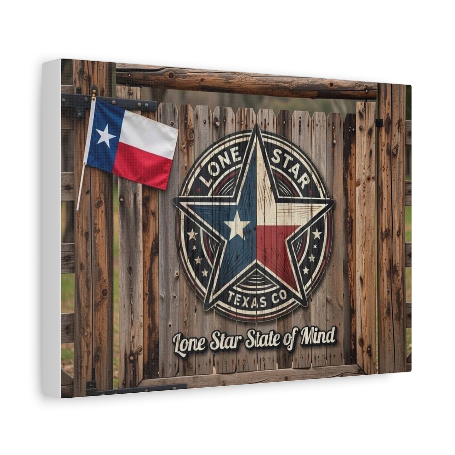 Lone Star State of Mind Matte Canvas Wall Art