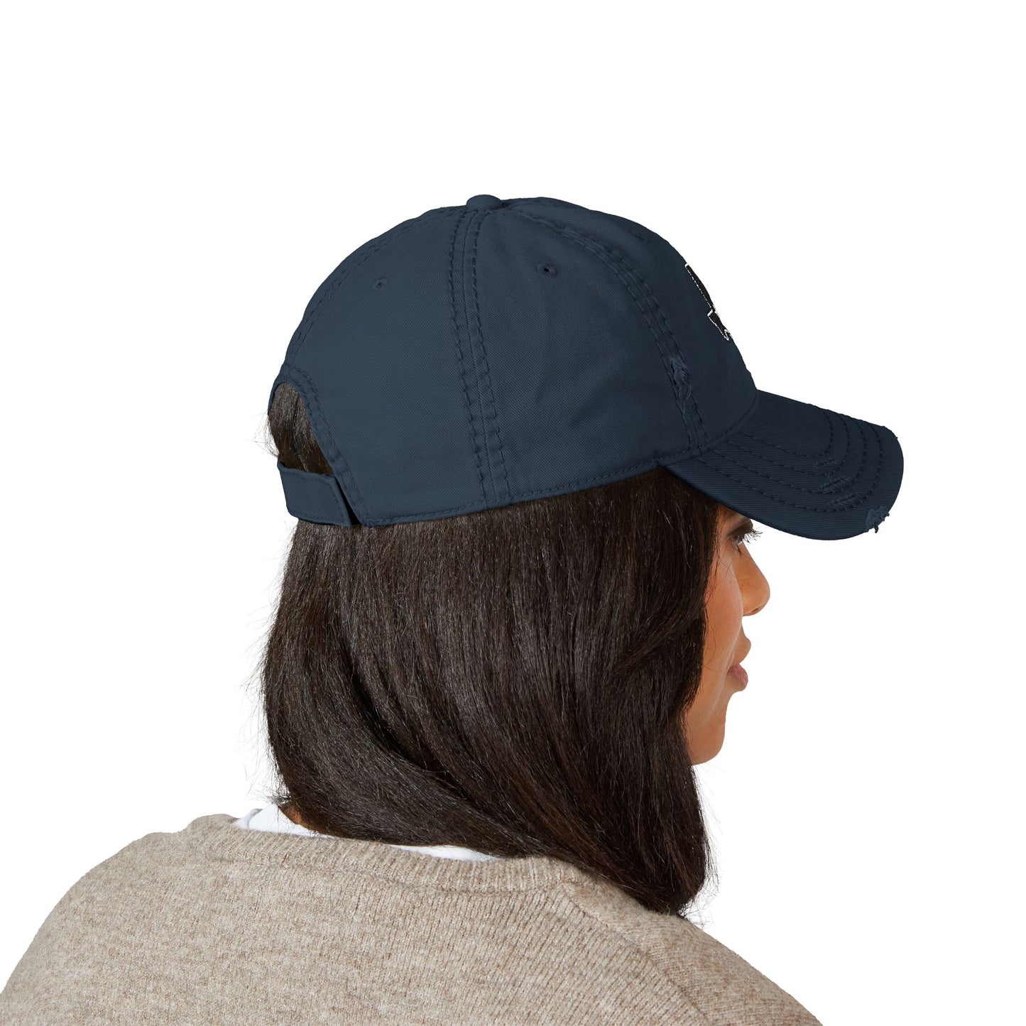 Texas Flag Distressed Hat — Embroidered Lone Star Cap
