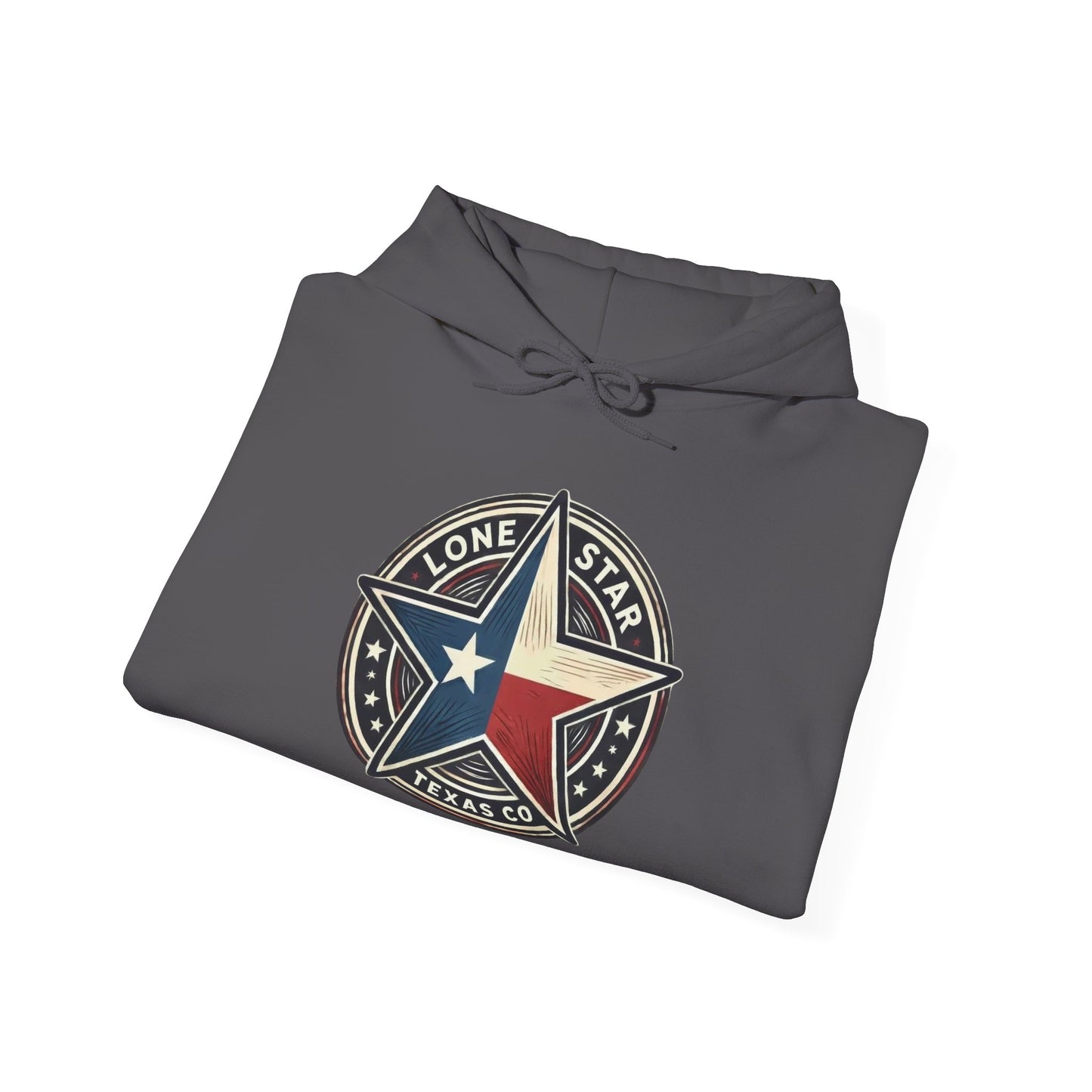 Texas Lone Star Hoodie - Vintage Lone Star State Emblem Sweatshirt