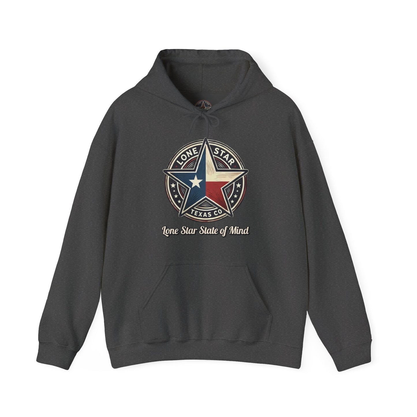 Texas Lone Star Hoodie - Vintage Lone Star State Emblem Sweatshirt