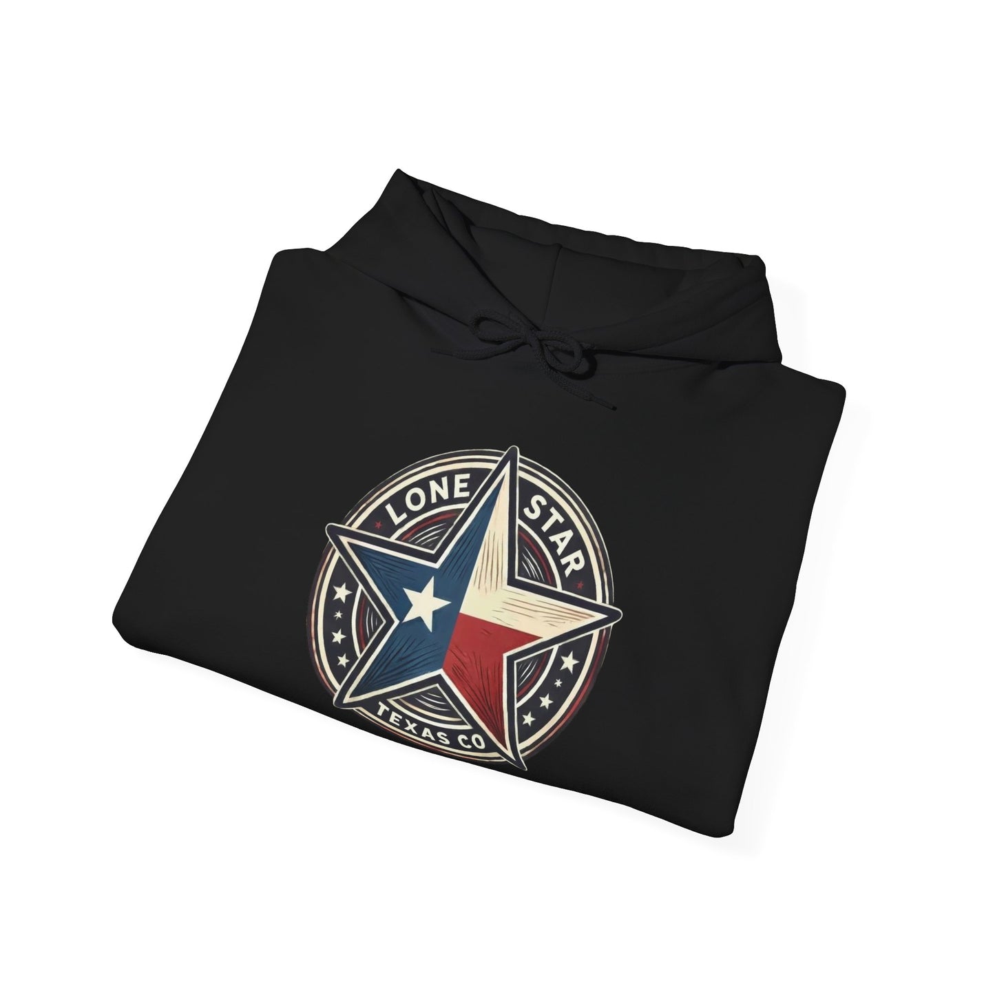 Texas Lone Star Hoodie - Vintage Lone Star State Emblem Sweatshirt